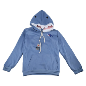 Shark Bite Hoodie: Y2K Aesthetic Clothing for Trendy Coquette Styles