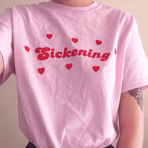 Sickening Y2K Aesthetic Tee: Embrace Coquette & Goth Styles