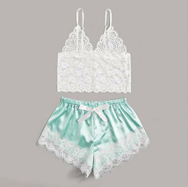 Silky Sweet Pajama Set - Y2K Aesthetic Coquette Style for Dreamy Nights