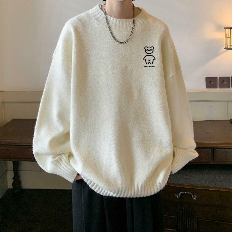 Soft Boy Bear Sweater - Y2K Aesthetic Clothing for Trendy Outfits