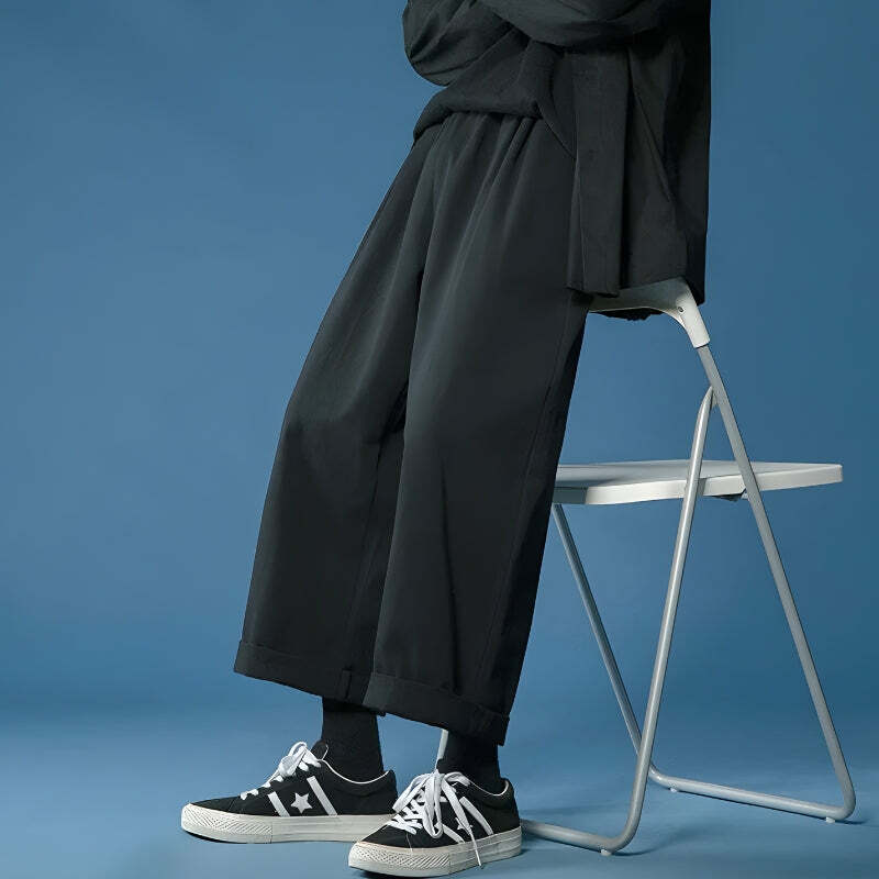 Soft Boy Casual Straight Leg Pants - Y2K Aesthetic Clothing Essentials