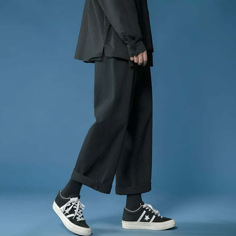 Soft Boy Casual Straight Leg Pants - Y2K Aesthetic Clothing Essentials