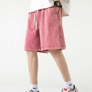 Soft Boy Drawstring Waist Sweatshorts - Y2K Aesthetic Clothing