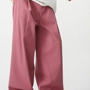 Soft Boy High Waist Baggy Pants - Y2K Aesthetic Clothing for Trendy Looks