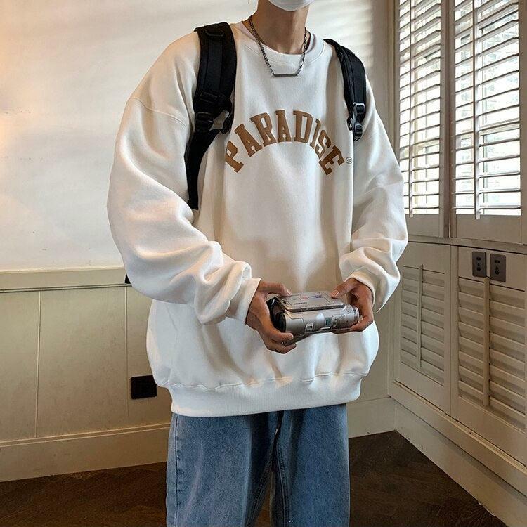 Soft Boy Paradise Oversized Sweatshirt - Y2K Aesthetic Clothing