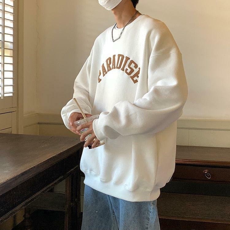 Soft Boy Paradise Oversized Sweatshirt - Y2K Aesthetic Clothing