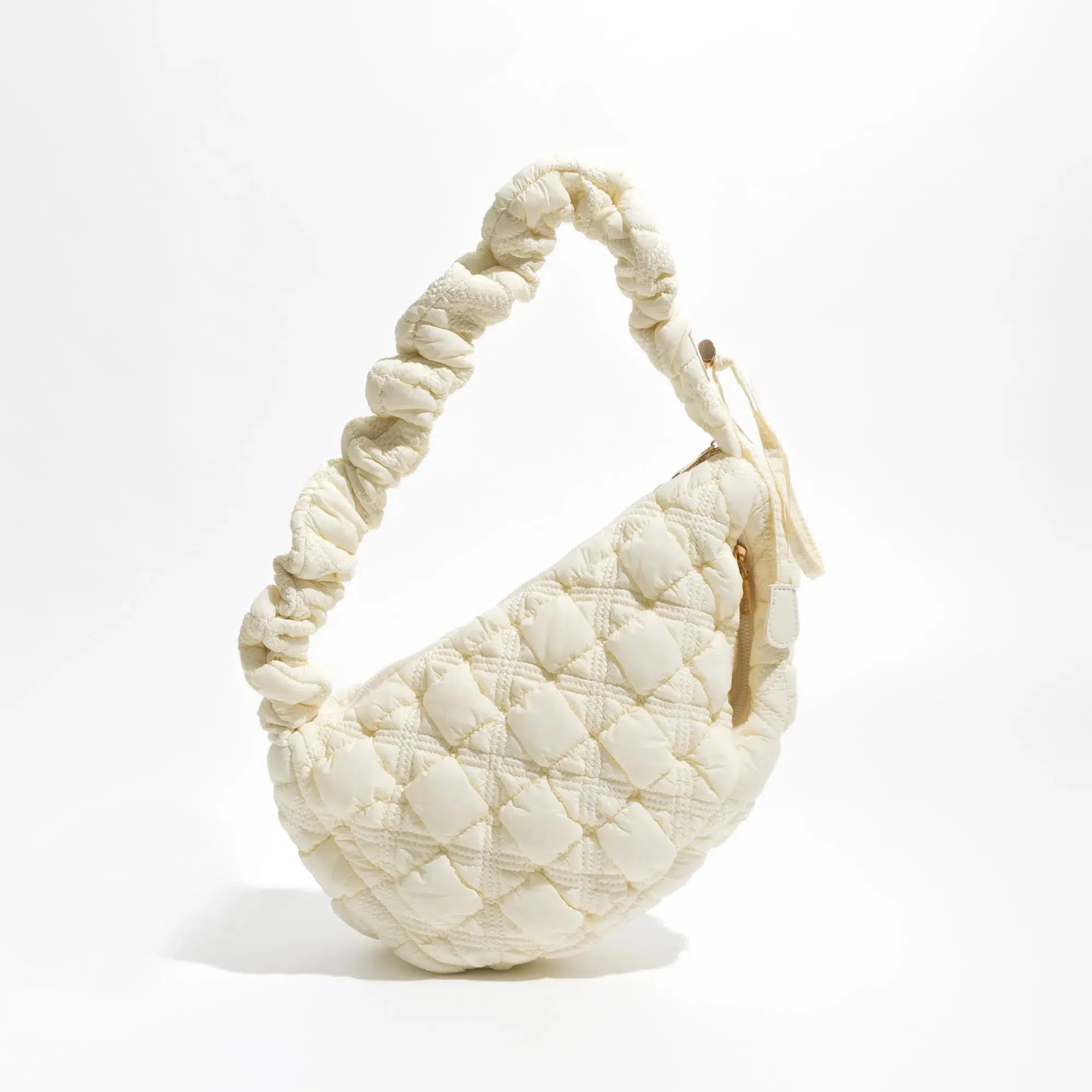 Soft Girl Aesthetic Quilted Bubble Shoulder Bag - Y2K Fashion Essential