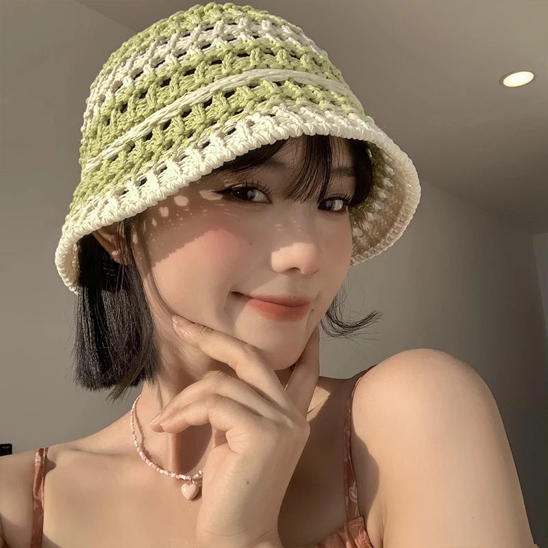 Soft Girl Aesthetic Summer Bucket Hat - Y2K Coquette Style Accessory