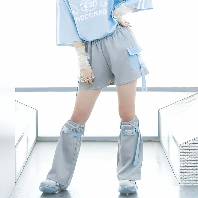 Soft Girl Cloud Wings Leg Warmers - Y2K Aesthetic Cozy Accessories