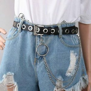 Soft Grunge Belt: Y2K Aesthetic Clothing for Unique Outfit Styles