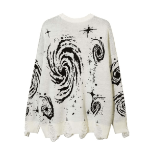 Starry Sky Sweater: Y2K Aesthetic Coquette Style for Trendy Outfits