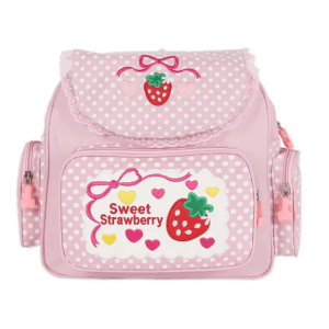 Strawberry Milk Backpack: Y2K Aesthetic Coquette Style for Trendy Looks