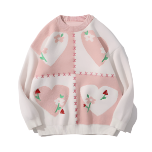 Sweet Vibes Y2K Aesthetic Sweater - Coquette Style for Trendy Looks