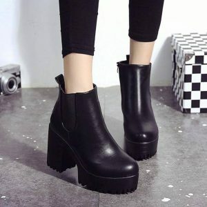 Trendy Aesthetic Ankle Boots for Y2K, Coquette, and Goth Styles