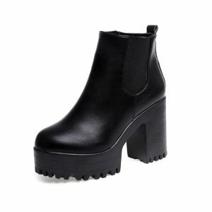 Trendy Aesthetic Ankle Boots for Y2K, Coquette, and Goth Styles