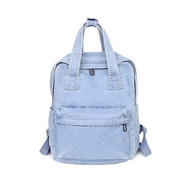 Trendy Aesthetic Denim Backpack for Y2K and Coquette Styles