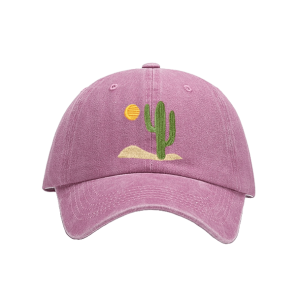 Trendy Cactus Baseball Cap - Y2K Aesthetic & Coquette Style Essential