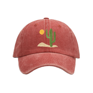 Trendy Cactus Baseball Cap - Y2K Aesthetic & Coquette Style Essential