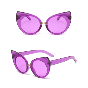 Trendy Oversized Kitty Sunglasses for Y2K and Aesthetic Outfits