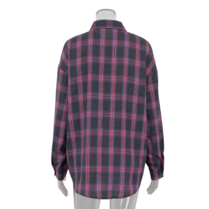 Trendy Oversized Pink Plaid Shirt - Y2K Aesthetic Coquette Style