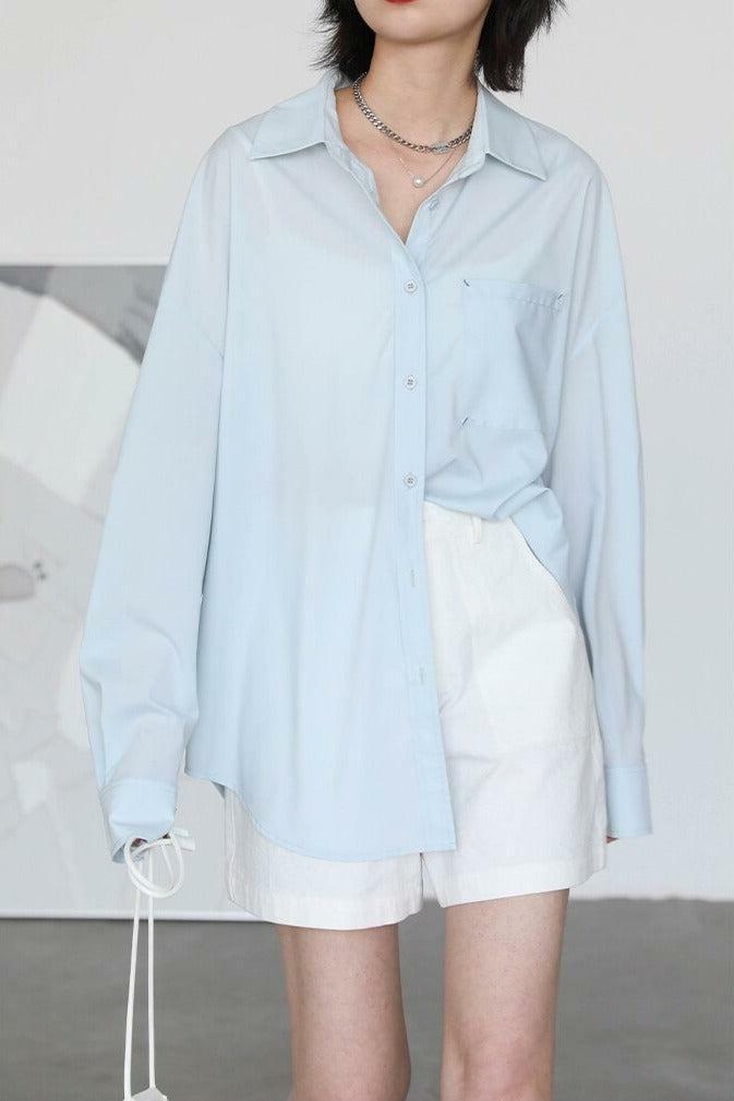 Trendy Oversized Poplin Shirt - Y2K Aesthetic & Coquette Style