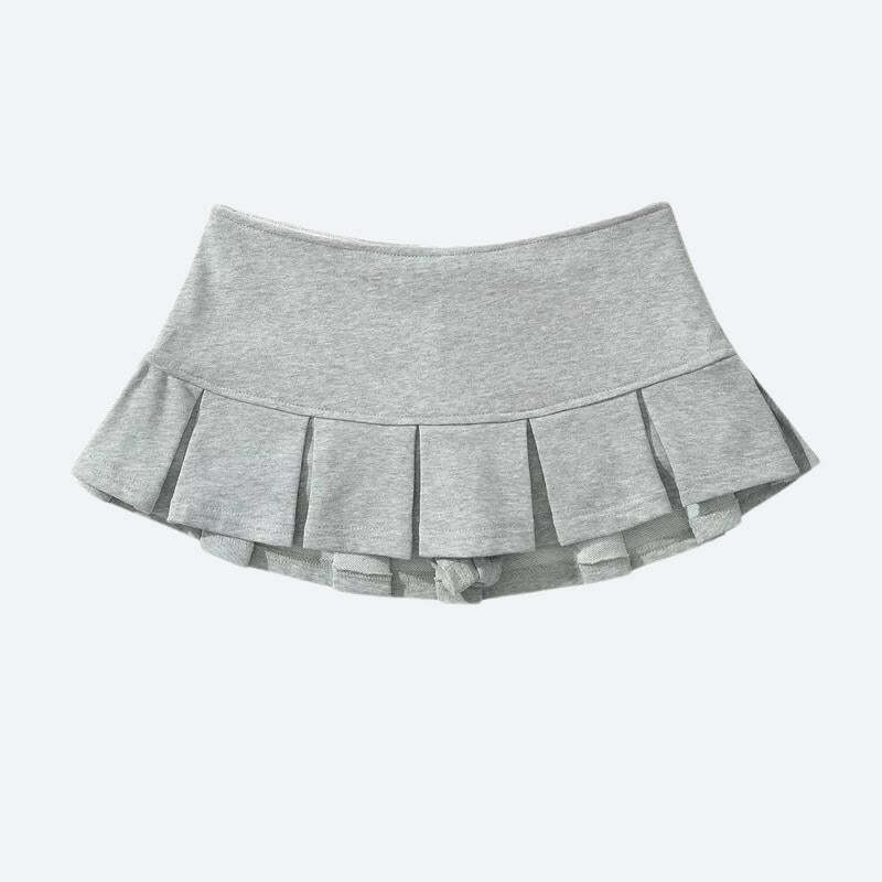 Trendy Pleated Micro Mini Skort - Y2K & Coquette Aesthetic Fashion