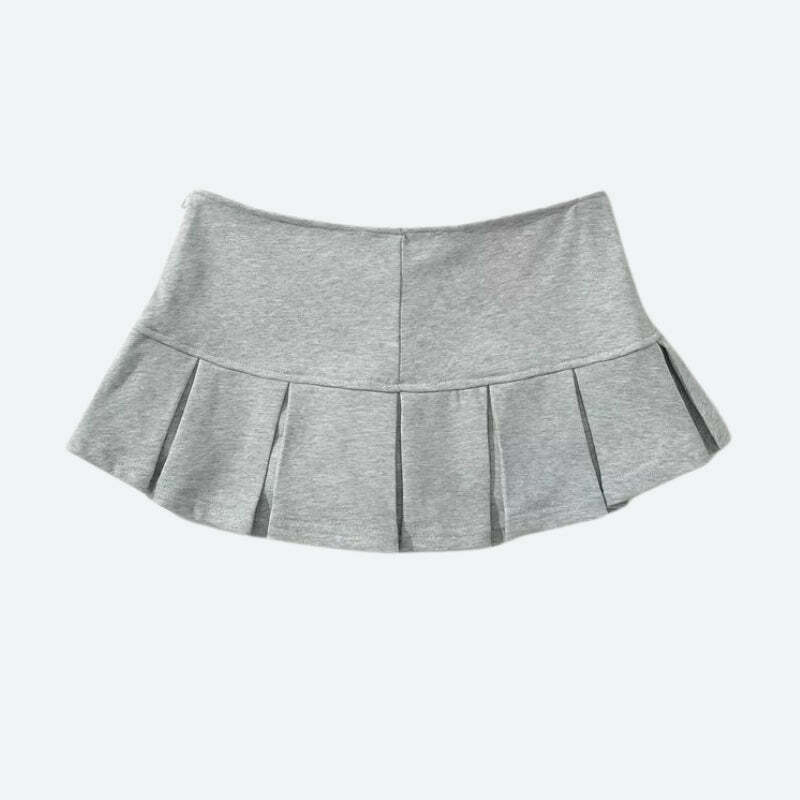 Trendy Pleated Micro Mini Skort - Y2K & Coquette Aesthetic Fashion