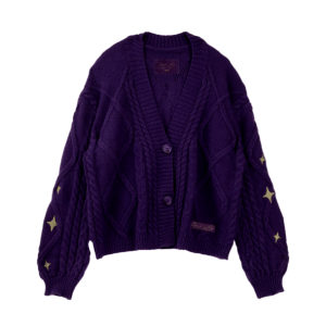 Trendy Purple Y2K Sweater - Aesthetic Coquette Style for Unique Looks