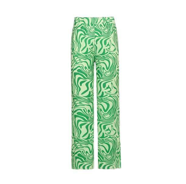 Trendy Straight Leg Green Y2K Pants for Aesthetic Outfits