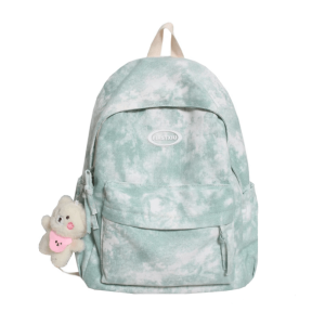 Trendy Tie Dye School Backpack - Y2K Aesthetic & Coquette Style