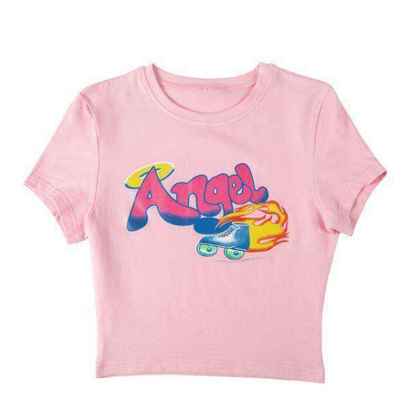 Trendy Y2K Aesthetic Baby Girl Tee - Coquette & Goth Styles