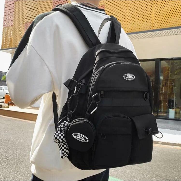 Trendy Y2K Aesthetic Backpack with Extra Pockets for Stylish Outfits