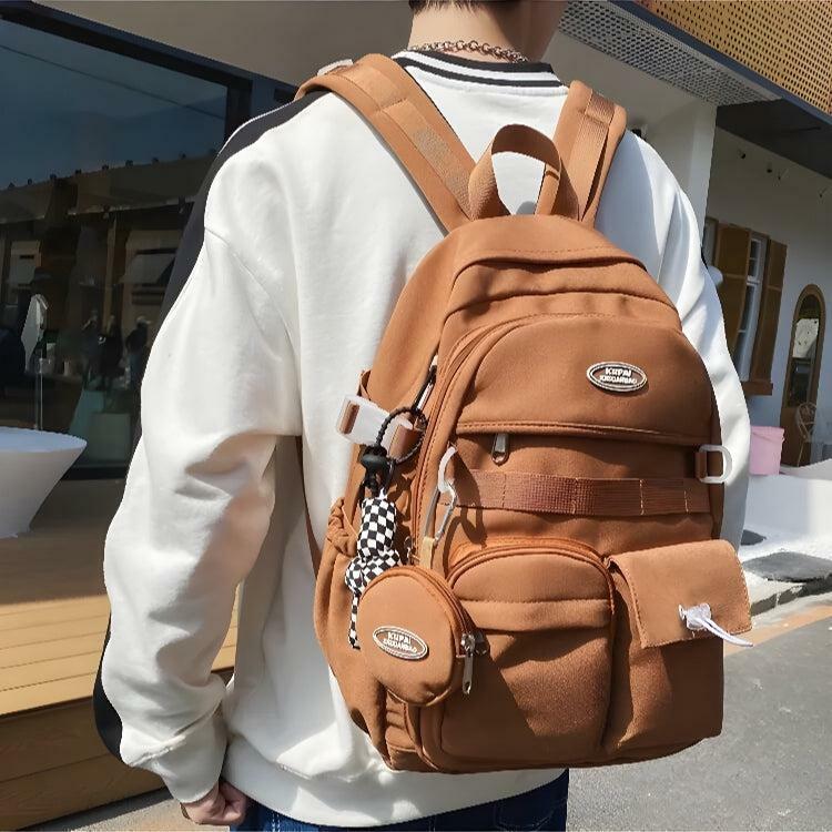 Trendy Y2K Aesthetic Backpack with Extra Pockets for Stylish Outfits