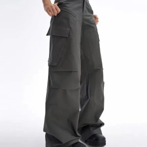 Trendy Y2K Aesthetic Cargo Pants for Coquette & Soft Girl Styles