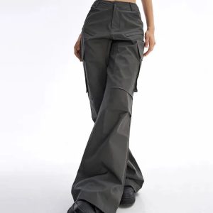 Trendy Y2K Aesthetic Cargo Pants for Coquette & Soft Girl Styles