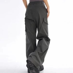 Trendy Y2K Aesthetic Cargo Pants for Coquette & Soft Girl Styles