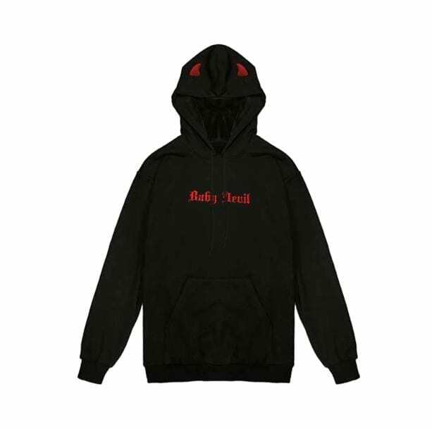 Trendy Y2K Aesthetic Diablo Hoodie - Coquette & Goth Style Fusion