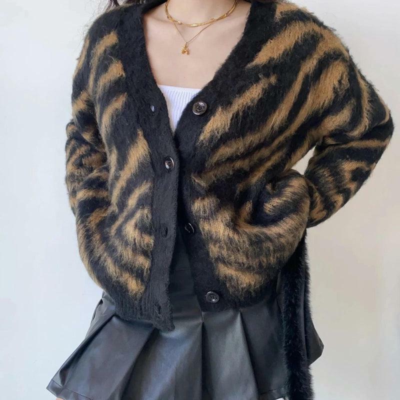 Trendy Y2K Aesthetic Fuzzy Cardigan for Coquette and Soft Girl Styles