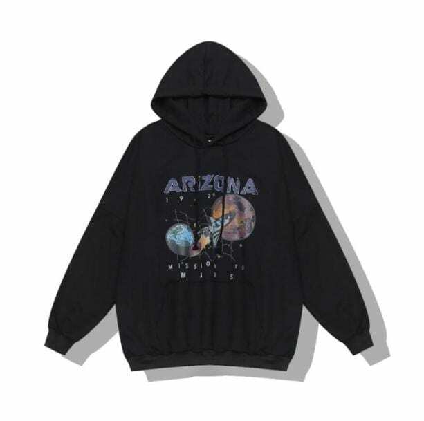 Trendy Y2K Aesthetic Mars Mission Hoodie - Coquette & Goth Styles