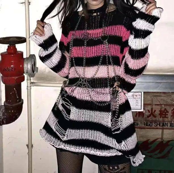 Trendy Y2K Aesthetic Sweater: Coquette & Goth Styles for Unique Looks