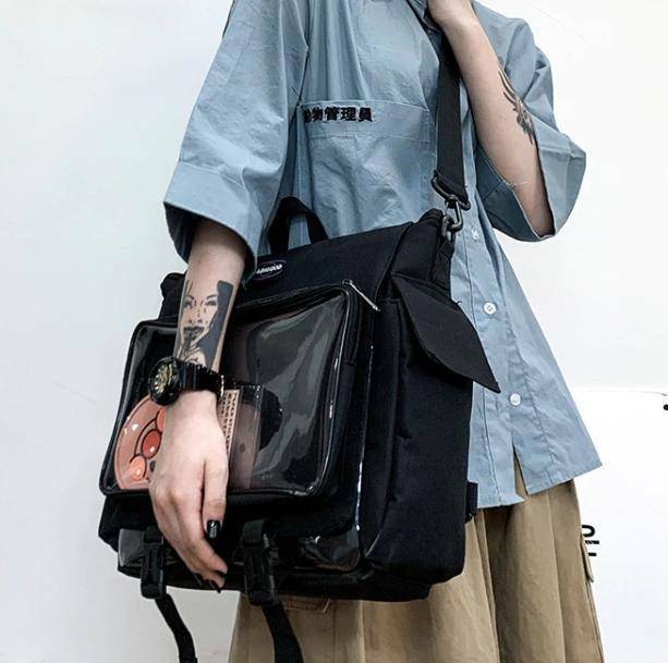 Trendy Y2K Aesthetic Transparent Pocket Backpack for Unique Styles