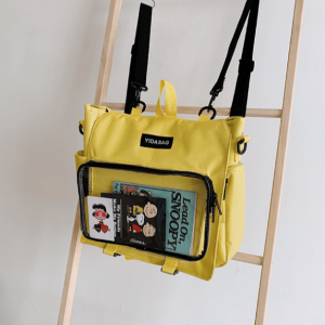 Trendy Y2K Aesthetic Transparent Pocket Backpack for Unique Styles