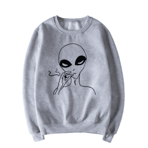 Trendy Y2K Clothing: Aesthetic Alien Jumper for Unique Styles