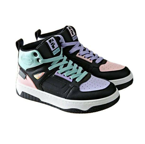 Trendy Y2K Coquette Aesthetic High-Top Sneakers for Unique Style