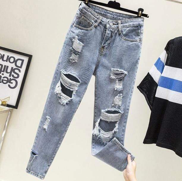 Trendy Y2K Coquette Aesthetic Ripped Vintage Style Jeans for Unique Looks