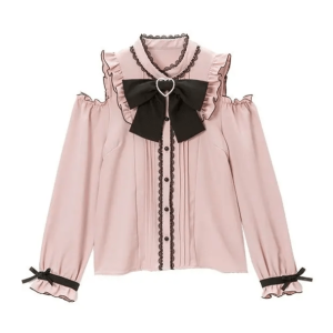 Trendy Y2K Coquette Blouse - Aesthetic Kawaii Style Top