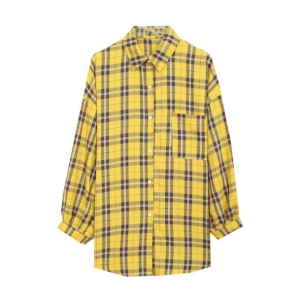 Trendy Y2K Coquette Plaid Shirt - Aesthetic Outfit Essential