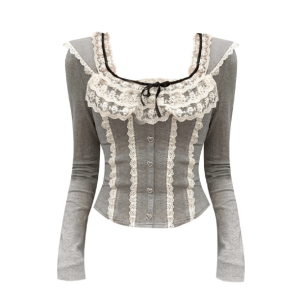 Trendy Y2K Coquette Top with Ruffles - Aesthetic Fashion Essential