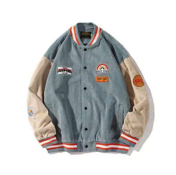 Trendy Y2K Corduroy Baseball Jacket - Aesthetic Coquette Style