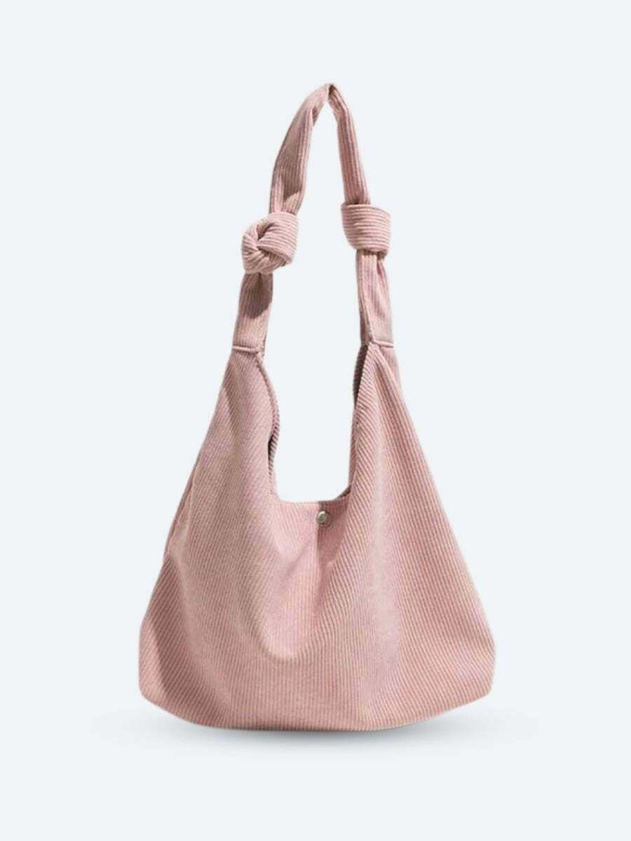 Trendy Y2K Corduroy Hobo Shoulder Bag for Aesthetic Outfits